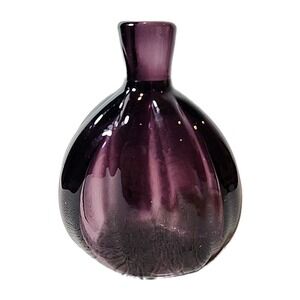 MMA AMETHYST BLOWN GLASS BUD VASE 5"